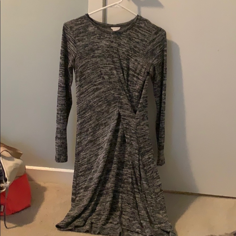 Club Monaco Gray Long Sleeve Sweater Dress